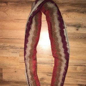 Knitted “fall colors” infinity scarf!